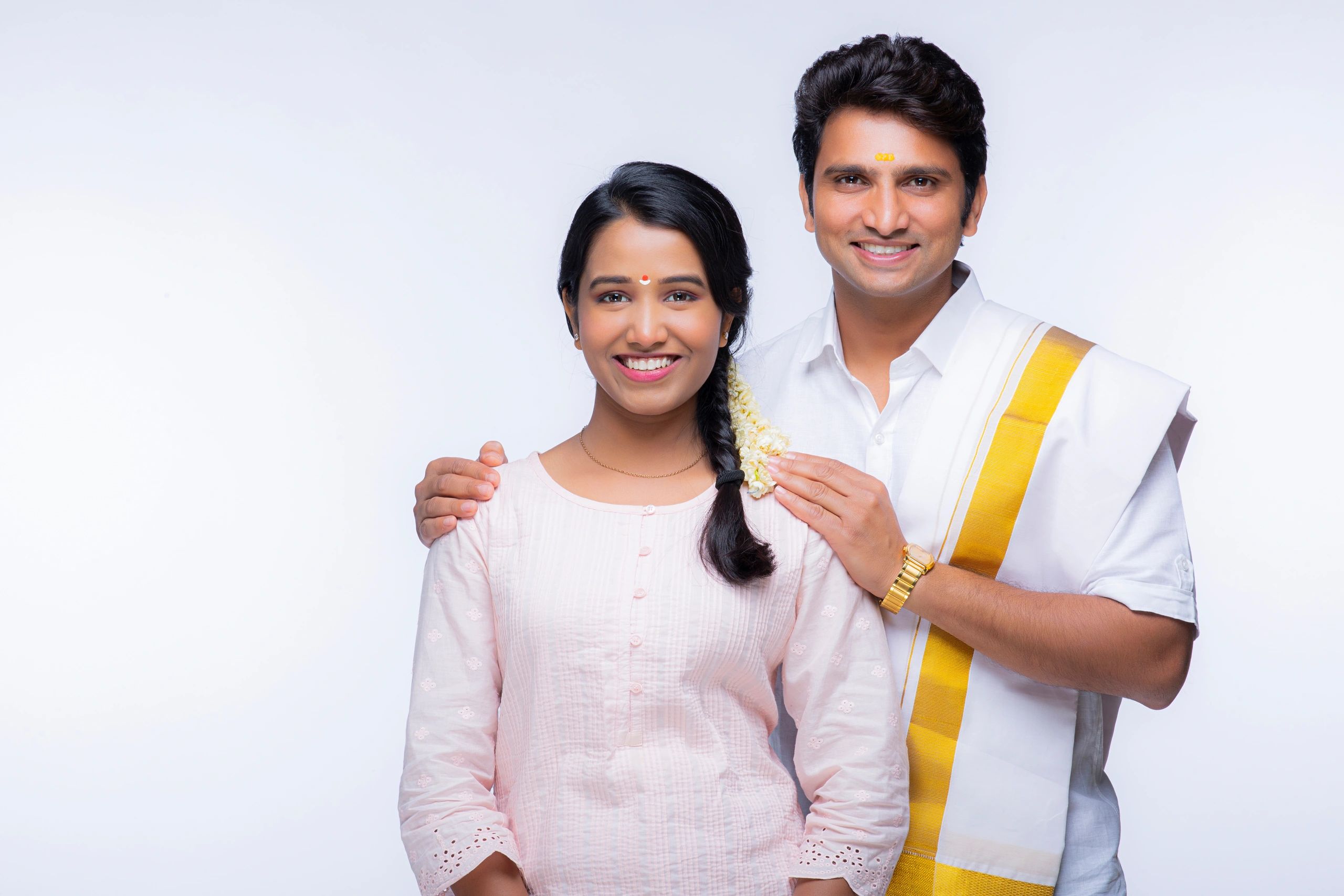 Luxury engagement couple portrait