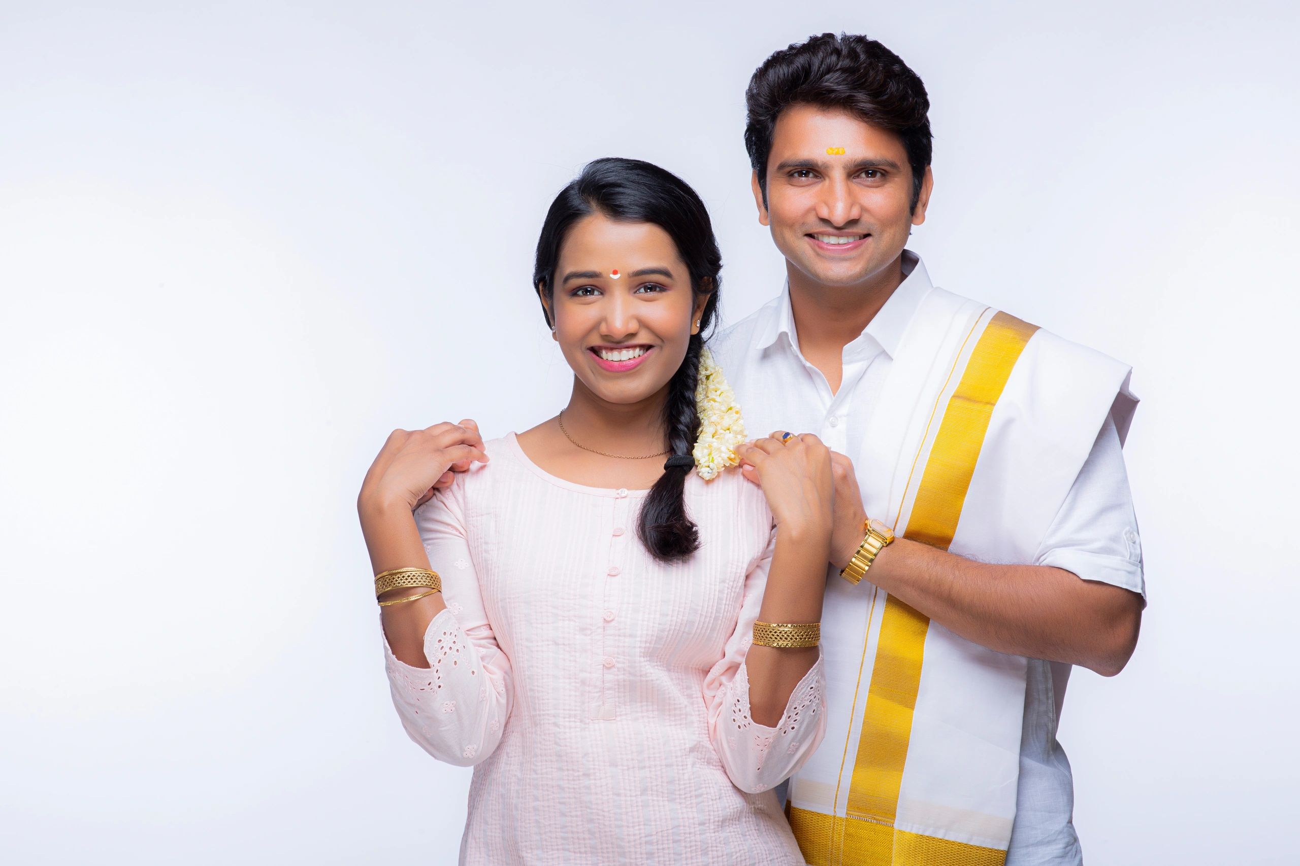 South Indian couple portrait